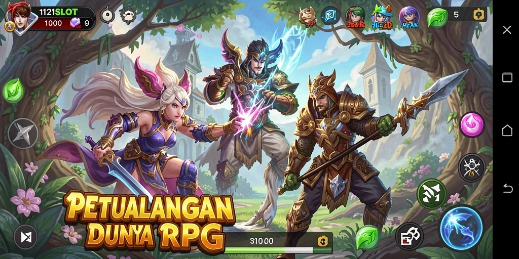Tampilan gameplay RPG yang menarik dari 1121SLOT dengan aksi mendebarkan.