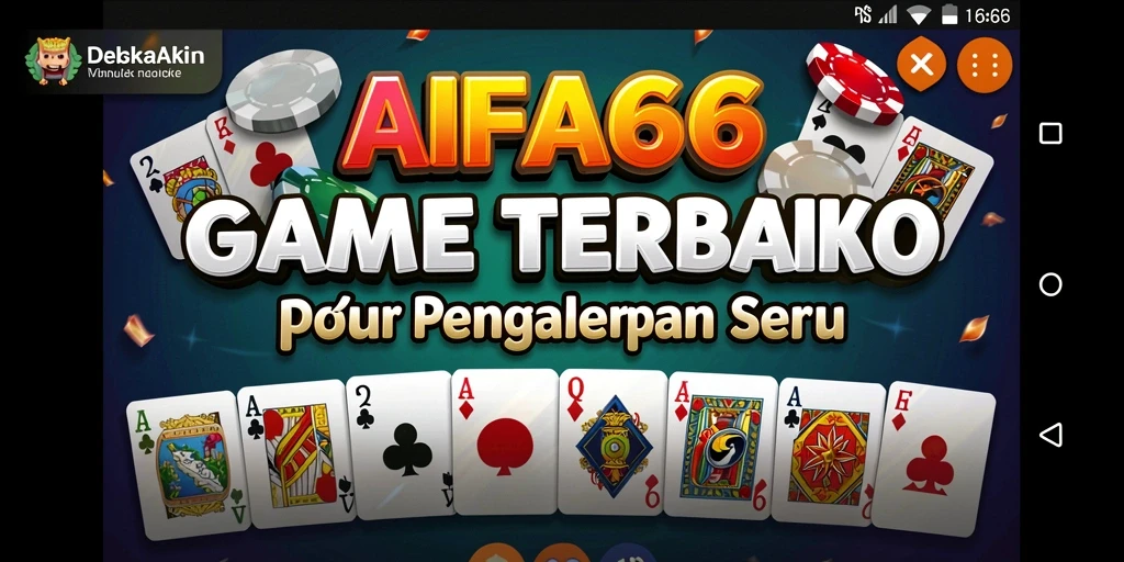 Screenshot AIFA66 menunjukkan gameplay seru Domino yang menyenangkan.