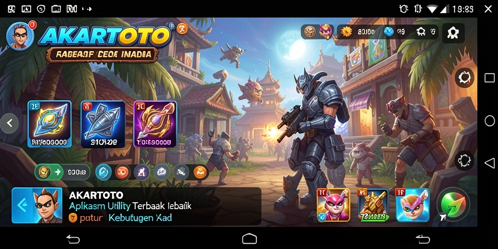 Tampilan antarmuka AKARTOTO yang sederhana dan intuitif.