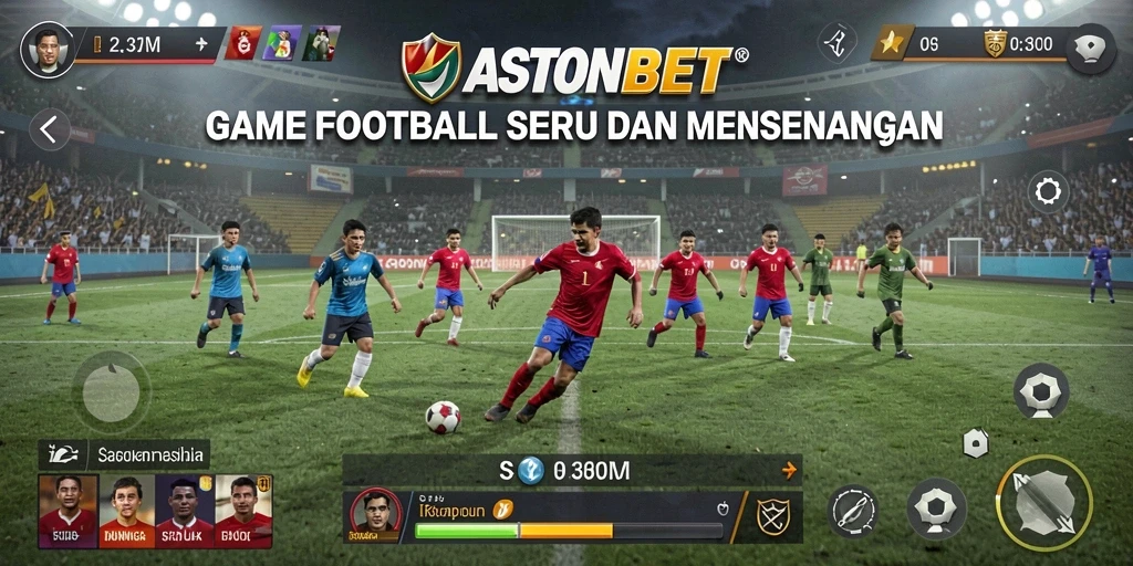 Screenshot gameplay ASTONBET yang menampilkan aksi seru di lapangan.