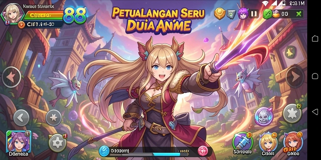Tangkapan layar dari gameplay <strong>CIPIT88</strong> yang menampilkan karakter dengan grafis memukau.