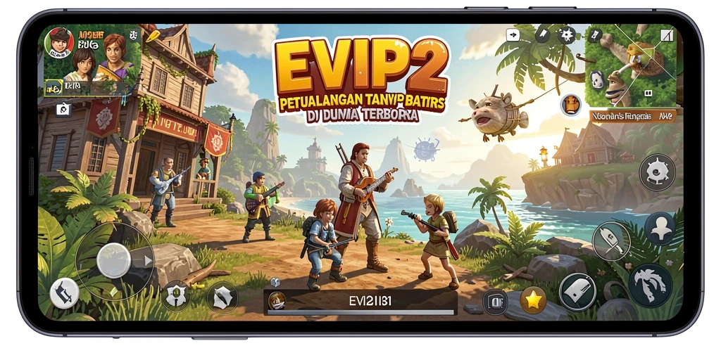 Screenshot inti dari gameplay <strong>EVIP2</strong> saat menjelajahi dunia terbuka.