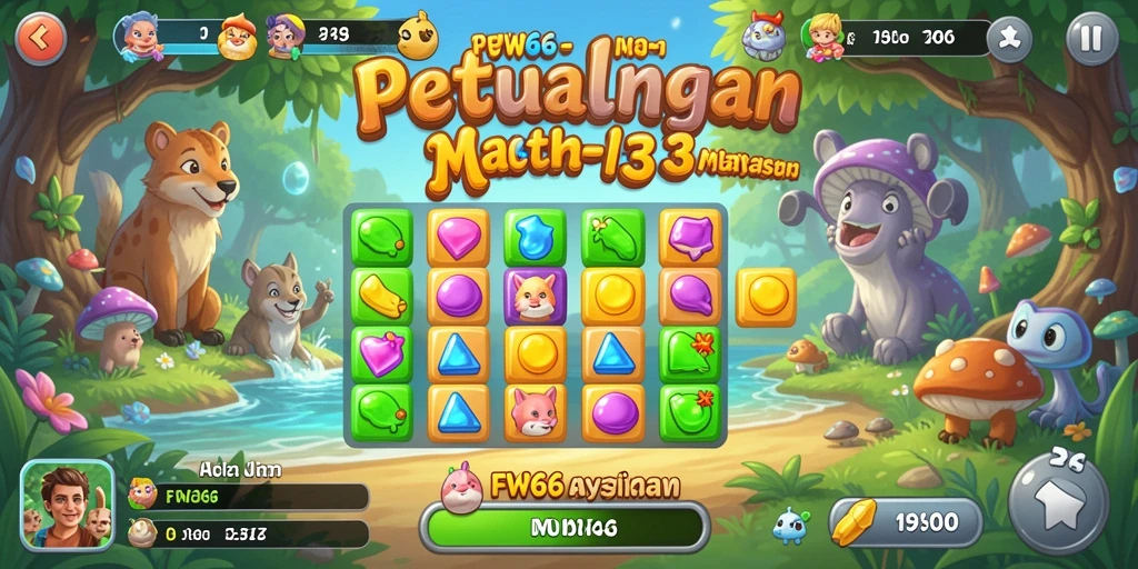 Tampilan aksi gameplay FW66 yang seru dalam genre Match-3.