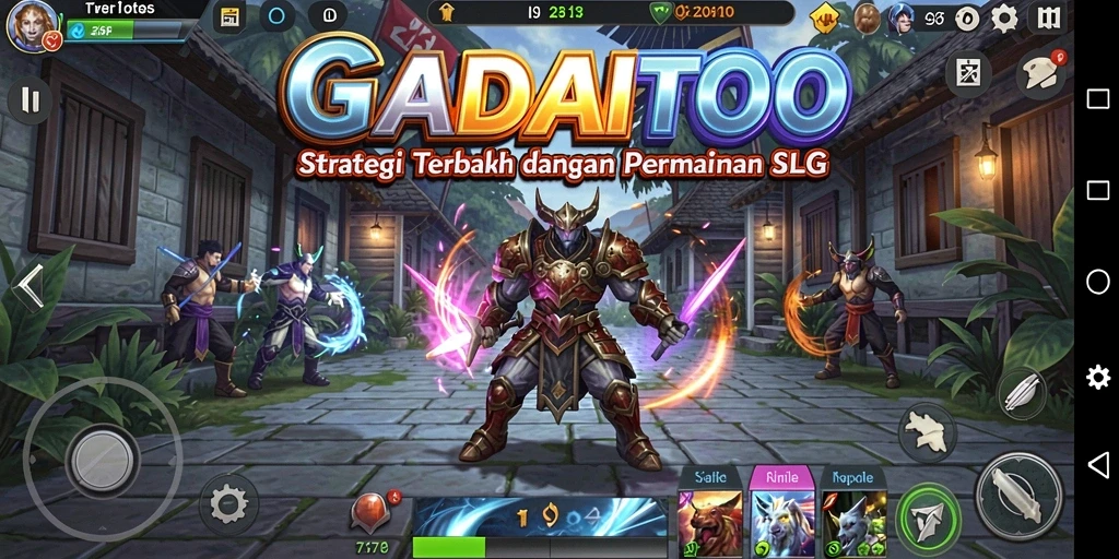Tangkapan layar GADAITOTO menampilkan aksi strategi yang intens dan menarik.
