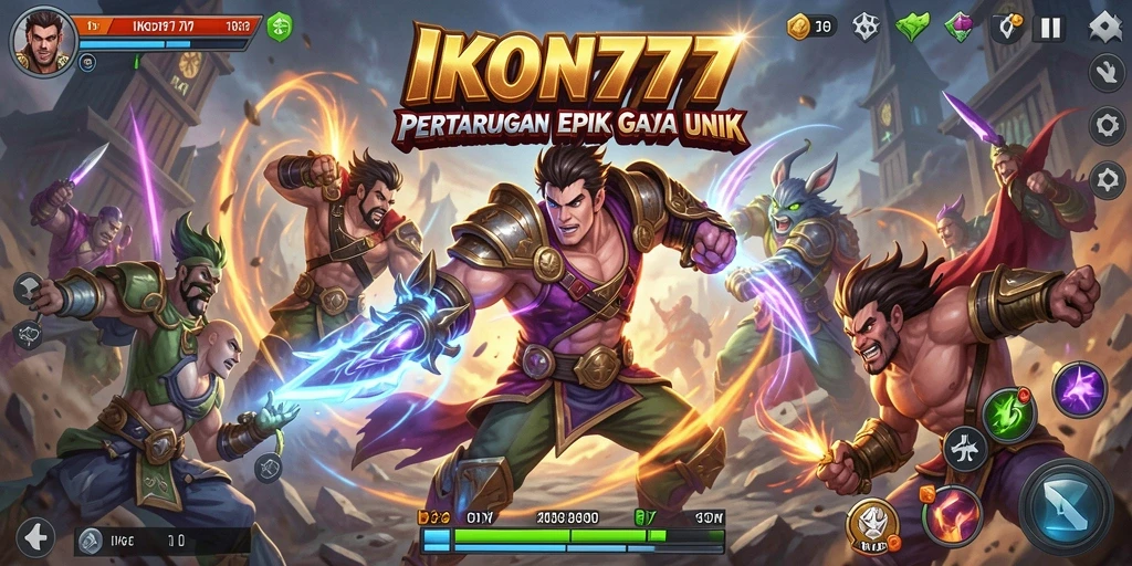 Gameplay seru di IKON777 dengan pertarungan grafis yang menarik.