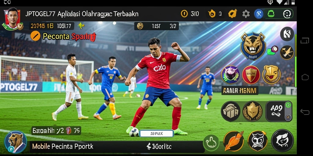 Tampilan gameplay seru dalam JPTOGEL77 yang menampilkan aksi olahraga.