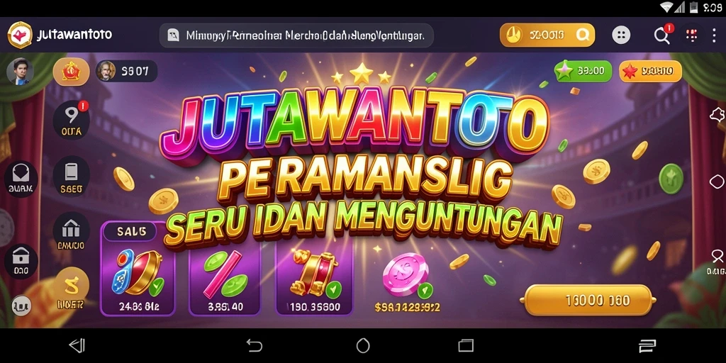 Screenshot gameplay <strong>JUTAWANTOTO</strong> menampilkan keseruan bermain Slot.