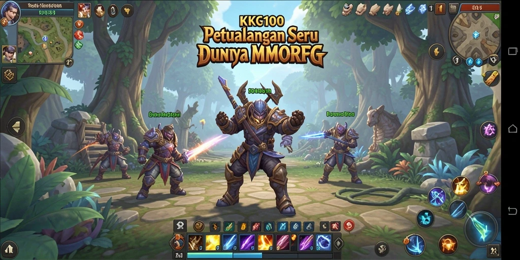 Tampilan permainan KPK100 yang memukau dalam dunia MMORPG.