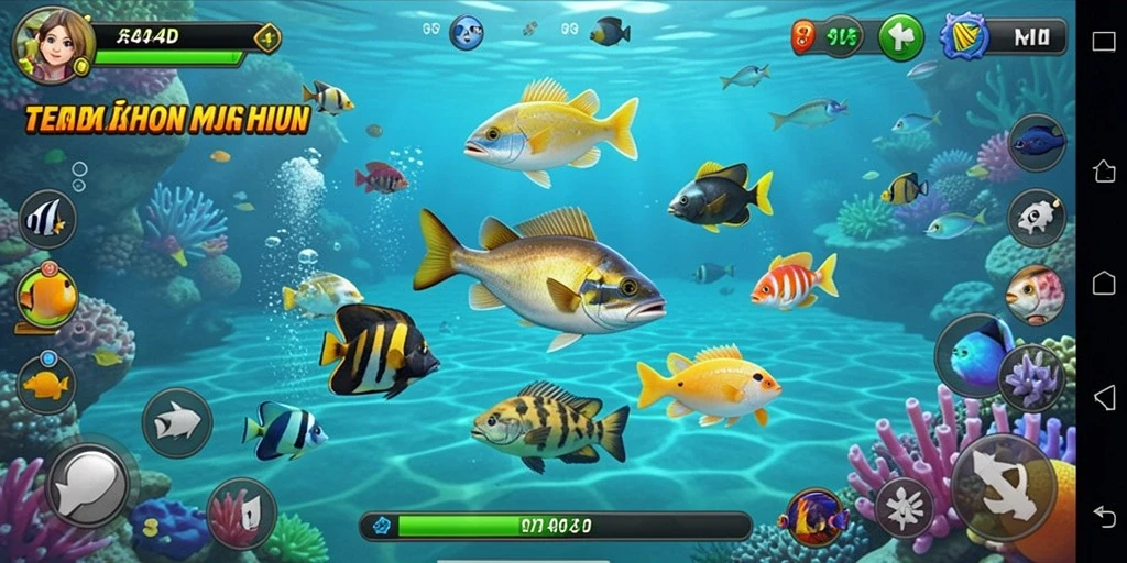 Tampilan gameplay MENARA4D dengan pengalaman Tembak Ikan yang seru.