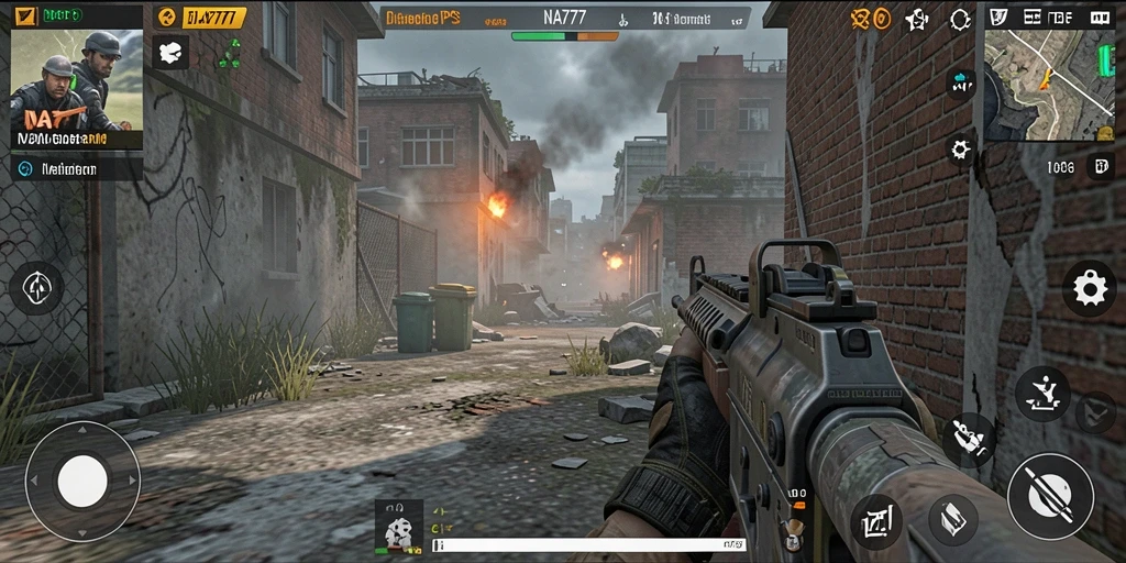 Gameplay NA777 yang menegangkan dalam mode TPS.