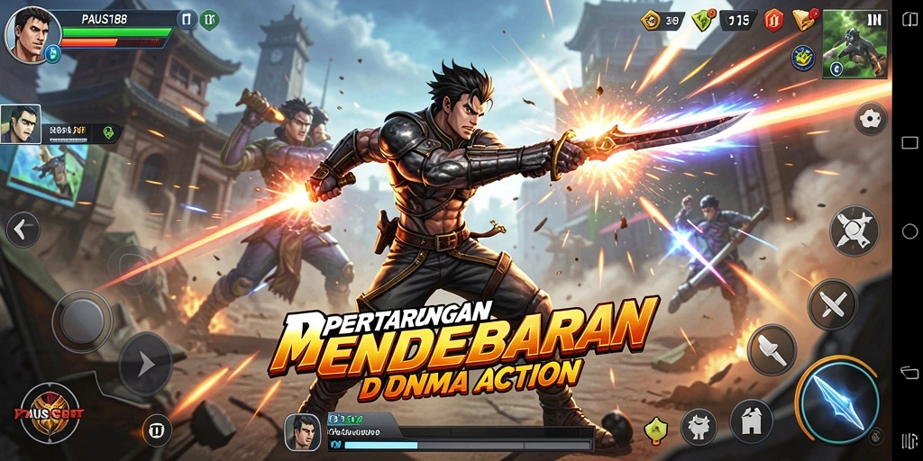 Tampilan gameplay PAUS188 yang menegangkan dan penuh aksi.