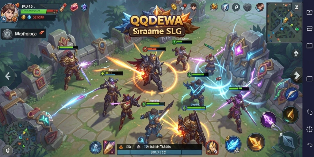 Screenshot menunjukkan aksi strategis dalam game SLG yang mendebarkan.